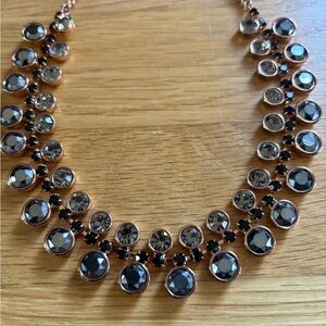 Fossil Black and Silver Statement Necklace